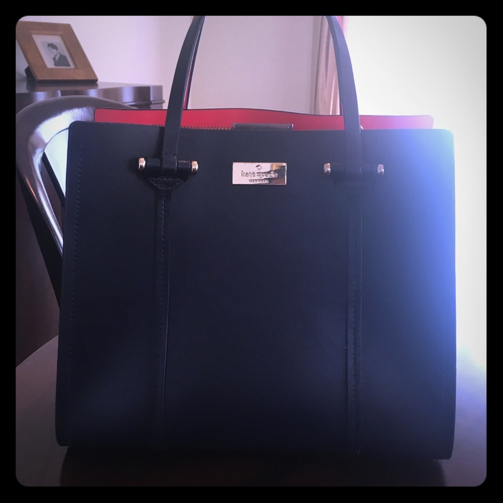 Kate Spade Navy/Red medium Satchel or Crossbody